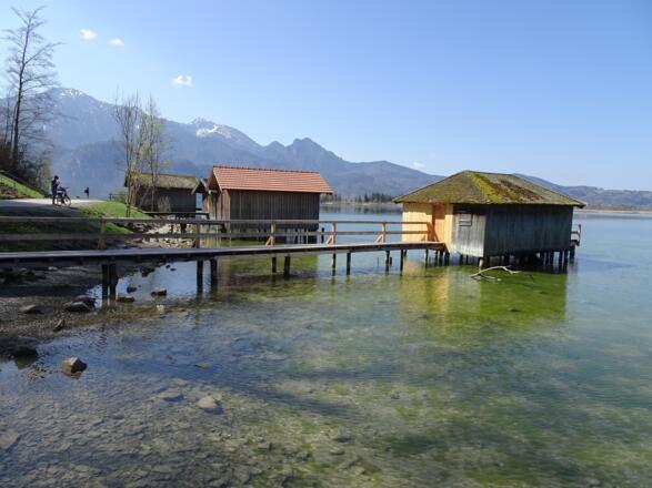 Bootshütten am Kochelsee