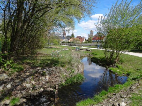 in Feucht, entlang am Gauchsbach