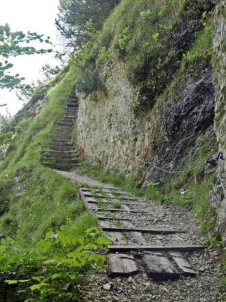 Beim Aufstieg zur Kneifelspitze