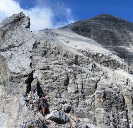 Übergang von der Östlichen zur Westlichen Schneetalscharte