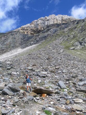 Schafflecke - Südkarabstieg