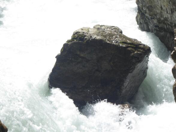 Felsblock in der Breitachklamm