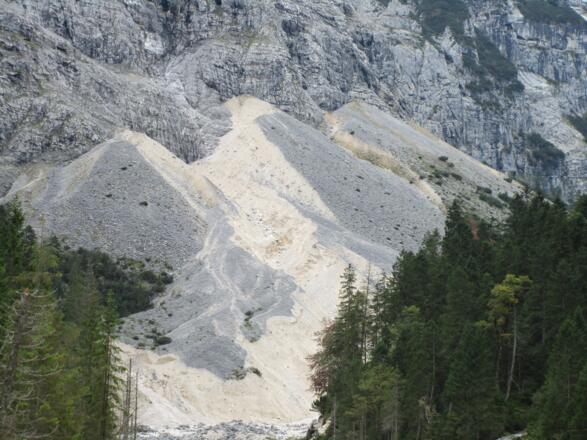Schuttkegel im Reintal