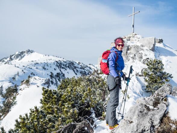 Im Hintergrund der Gipfel der Seewand