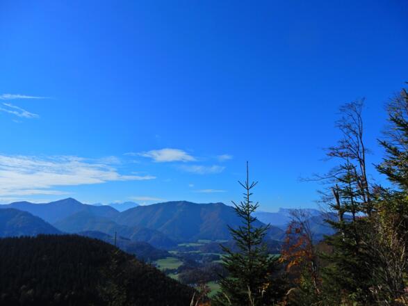 Am Filbling, Blick nach Westen, rechts der Untersberg