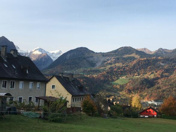 Blick zum Schesatobel und zum Panüler