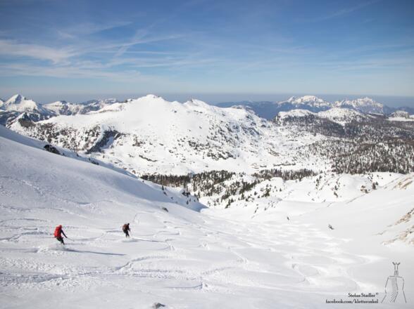 Abfahrt durch die Steinberggasse - gegenüber der Große Weitschartenkopf