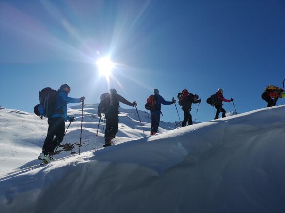 Morgenstimmung beim Aufstieg zur Lareinfernerspitze