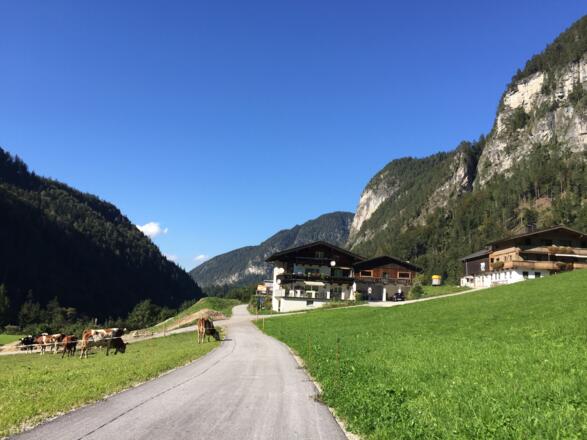 Eiberg "fast" oben, Anstieg geht weiter