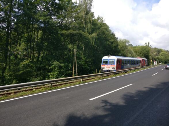 Rohrbacher Bundesstraße und Mühlkreisbahn