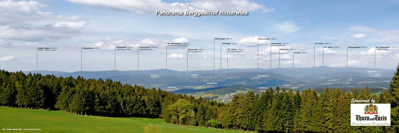 Panorama beim Gasthof Hinterwies