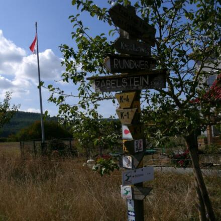 Wegweiser in Oberschwappach