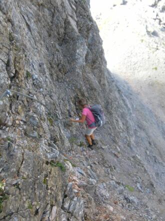 nordseitiger Abstieg zur Westlichen Schneetalscharte