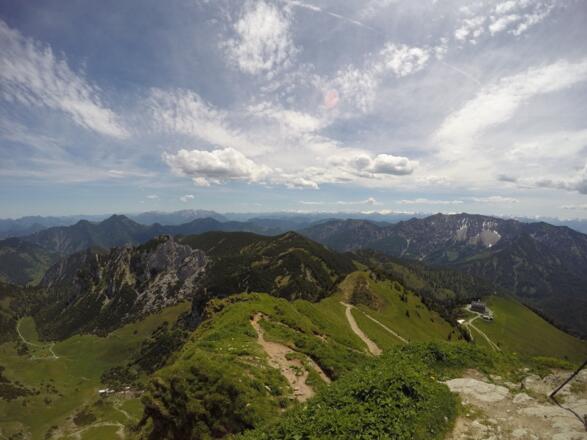 Aussicht von der Rotwand in südöstliche Richtung