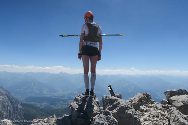 Am Gipfel des Mitterspitz