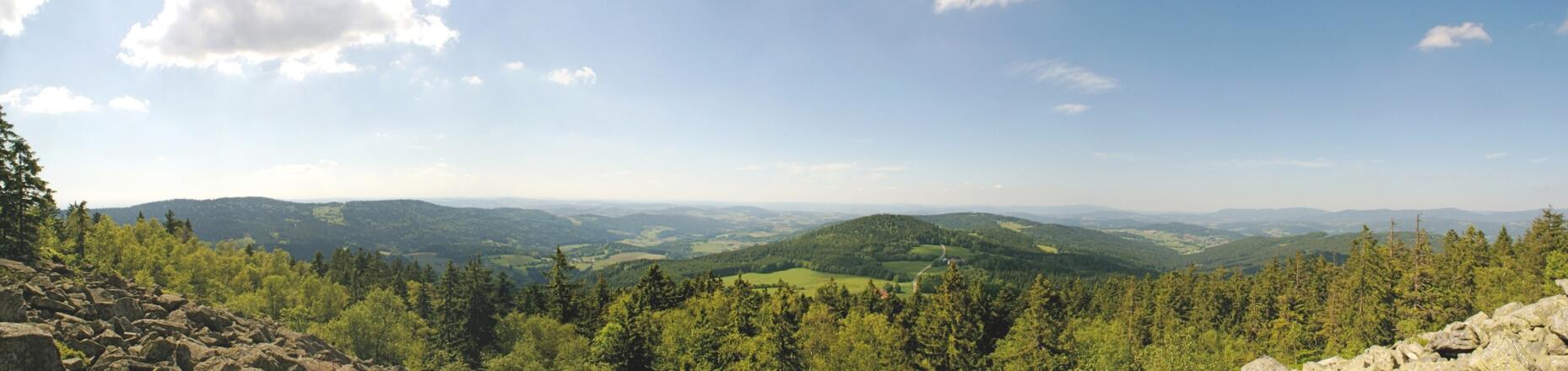 Panorama vom Aussichtspunkt Käsplatte