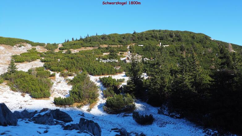 Weg 1700m rechts verlassen zur Jagdhütte