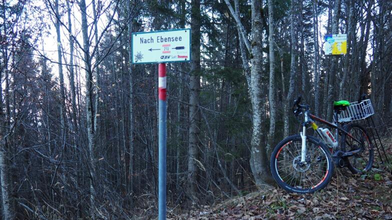 Raddepot ~1230m, Anstiegsweg 210