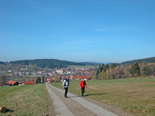 Blick auf St. Englmar von "Aug ins Land"