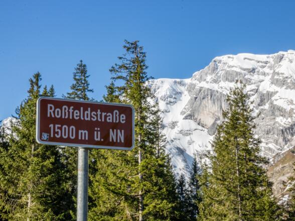 Parkbucht an der Roßfeldstraße 1.500 m