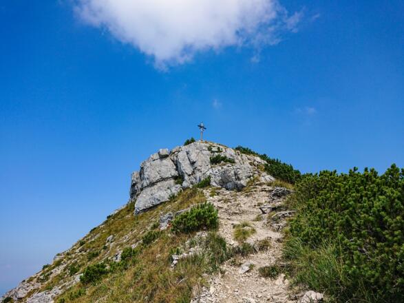 Der Aiplspitz-Gipfel zum Greifen nah