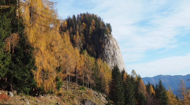 am Sommeraustein (eigene Tour) vorbei talwärts