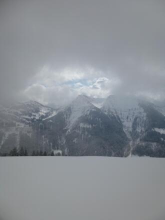 Rindalphorn nach kurzem Schneeschauer in Sicht
