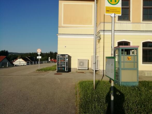 Bahnhofvorplatz Freistadt vor dem Umbau