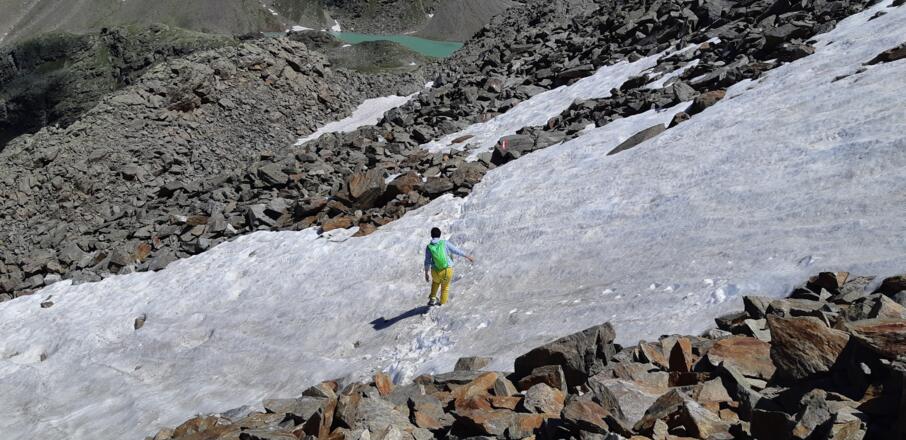 Auch mit Schneefeldern muss bis in den Juli hinein gerechnet werden.