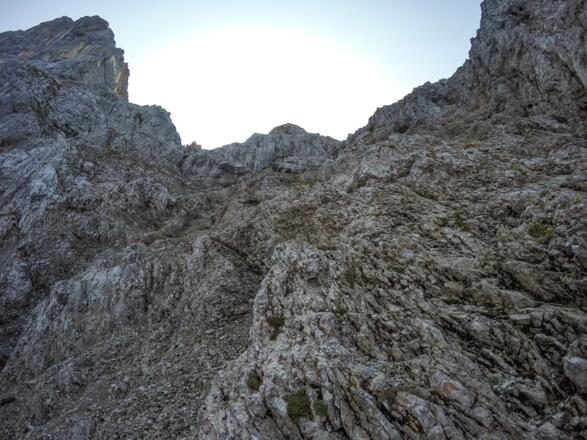 Aufstieg auf dem Karwendelsteig