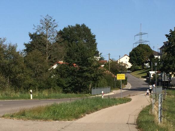 Steigung nach Walkertshofen