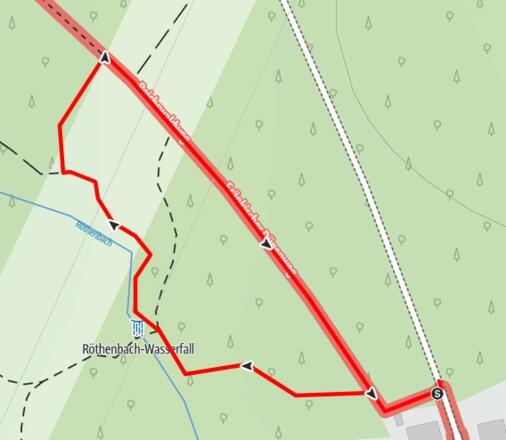 Weg bei der Röthenbachklamm