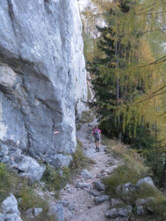 am Wandfuß des Kleinen Weitschartenkopfs
