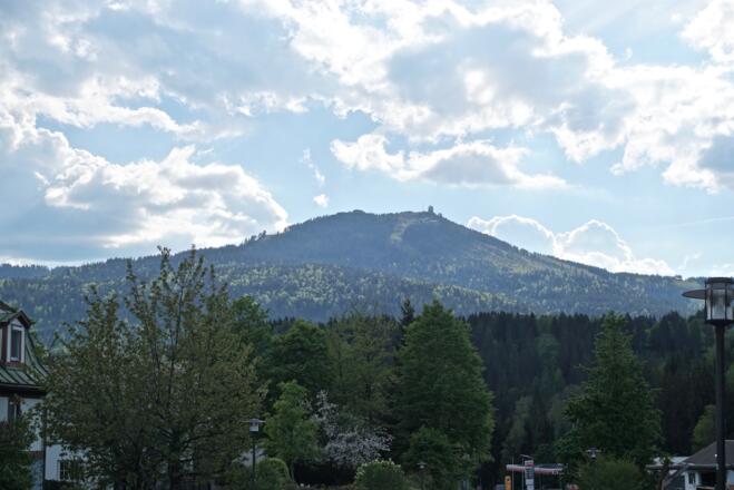 Blick zum Großen Arber (1456 m) von Bayer. Eisenstein