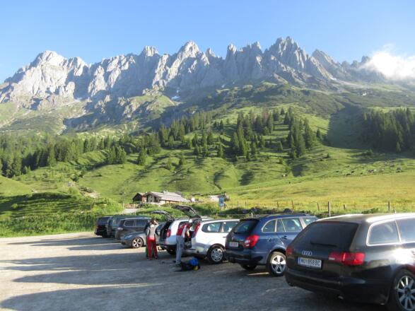 schon am Parkplatz am Arthurhaus eine prechtige Aussicht