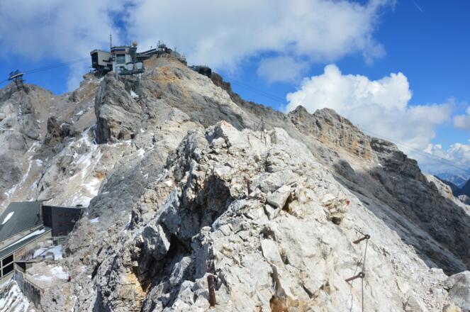 Dem Ziel so nahe: Der Grat zwischen Zugspitzeck und Zugspitze