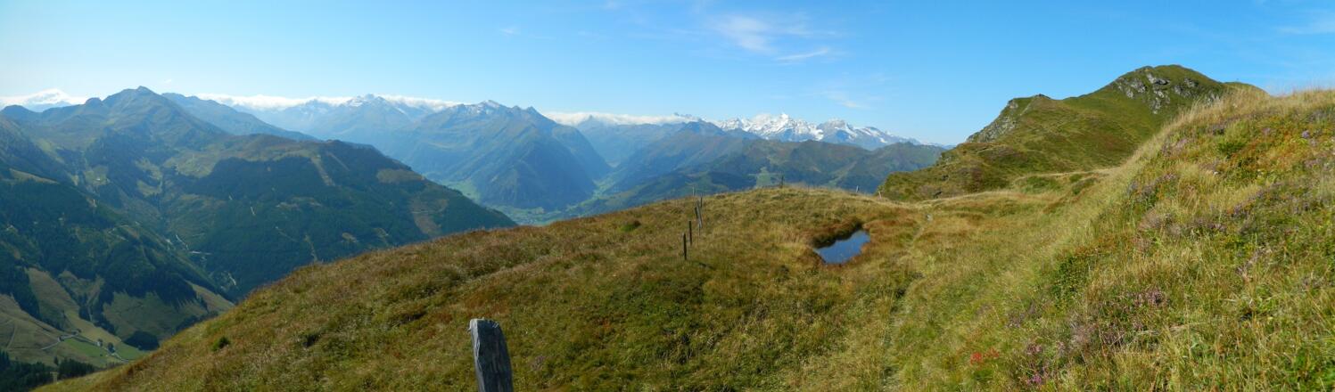 Ausblick vom Grat auf das Grubereck