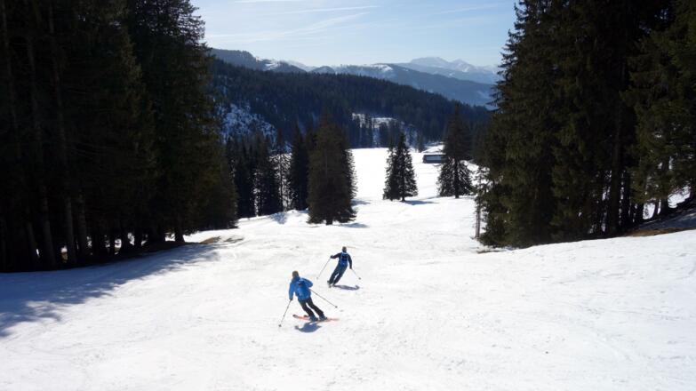 1200 m Piste verlassen zum Hintersteinermoos
