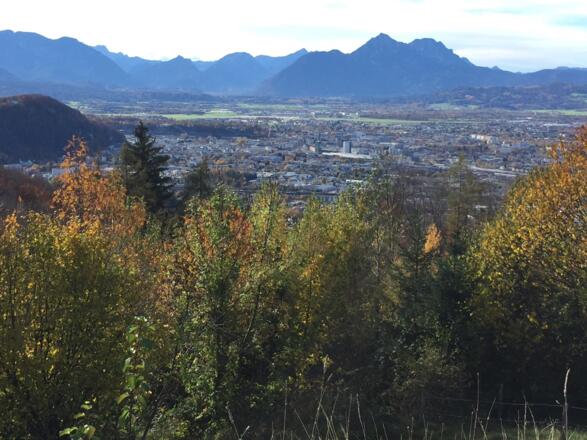 Blick von Dax Lueg auf Salzburg