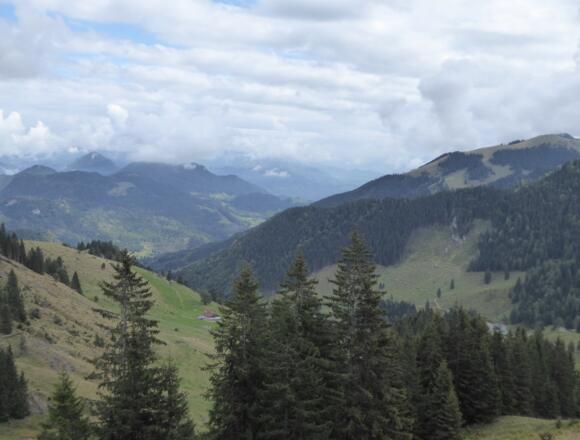 Blick vom Sudelfeldkopf aus