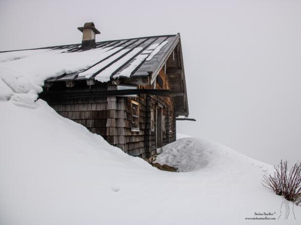 Gut Schnee am Scheibenkaser.