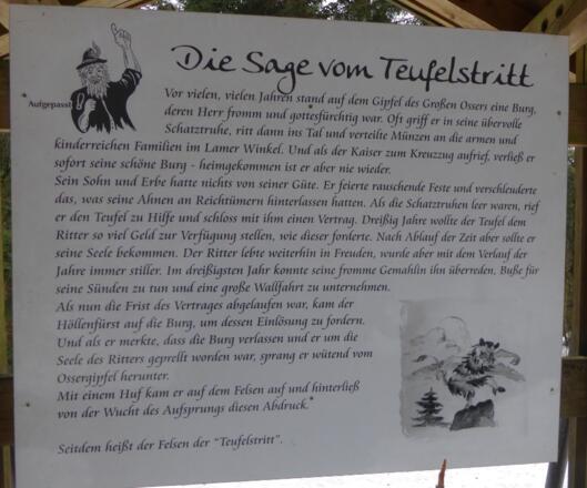 Die Sage vom Teufelstritt