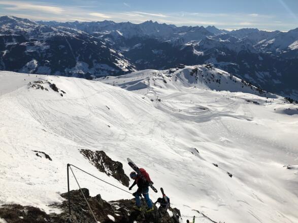 im Winterklettersteig