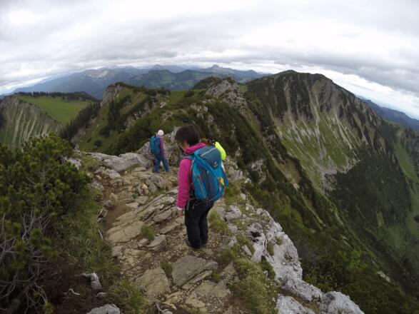 Auf dem Südwestgrat des Aiplspitz