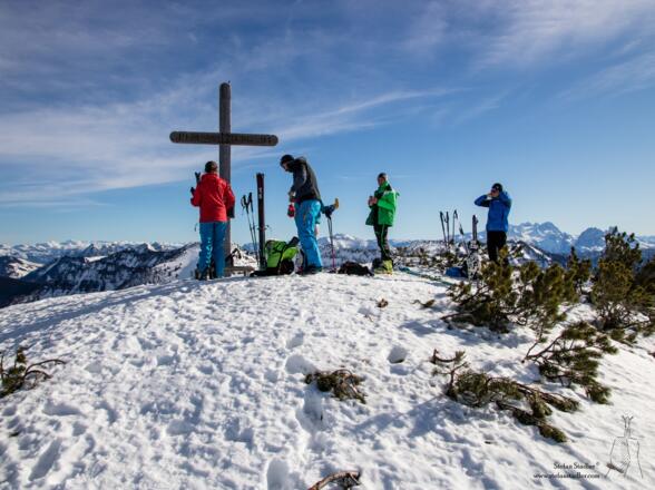 Skibergsteiger auf dem Gennerhorn.