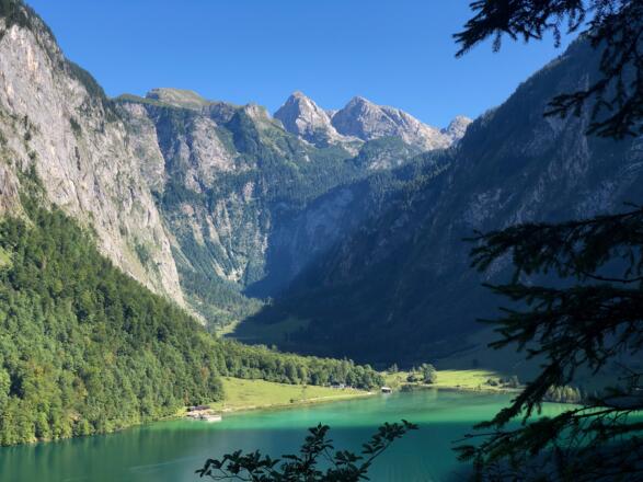 Blick nach Salet während des Abstiegs