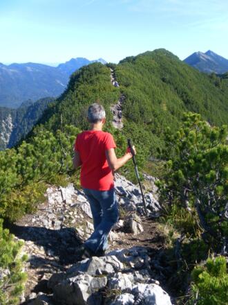 Am Weg zum Hauptgipfel des Dürrnbachhorns