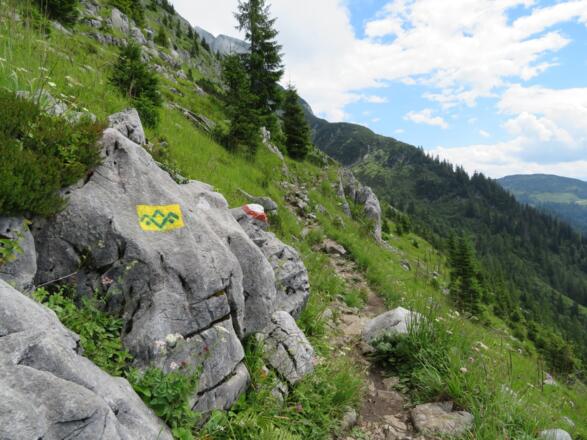 Am Austriaweg Richtung Stuhlalm
