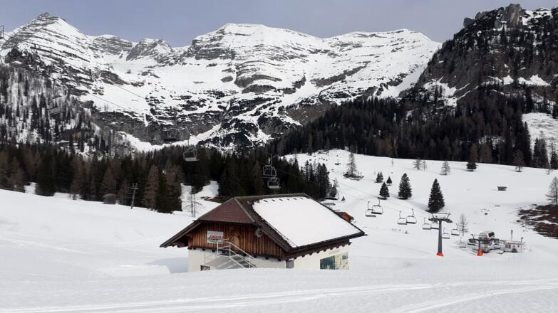 Hütte 1375m, Anstieg zum Gameringsattel