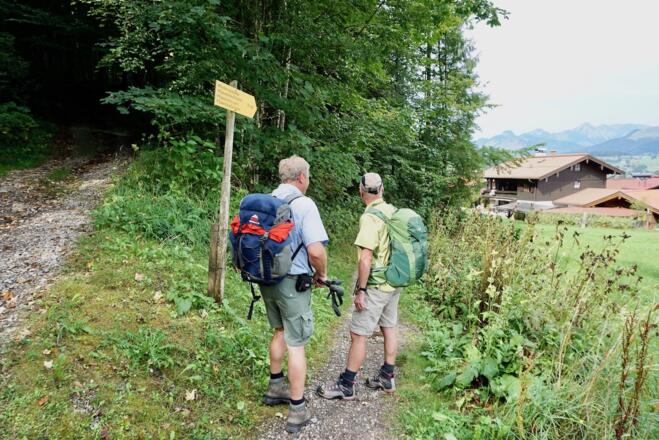 Verbindungsweg zum Wanderweg zur Zwerchen- und Klausenbergalm